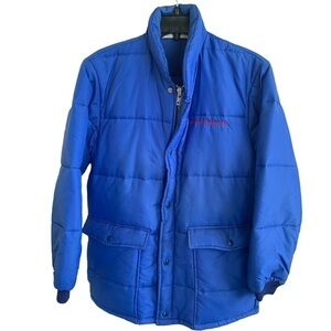 Vintage Cleancoal Terminal Co. Puffer Jacket Embroidered Holloway Made in USA S